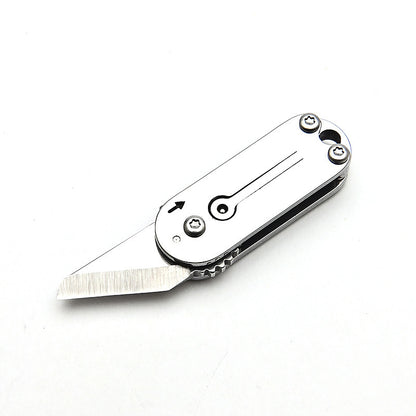 Cute Stainless Steel Mini Pocket Knife Portable Pocket Knife Keychain Pendant Unboxing Courier Knife