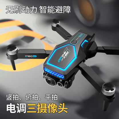 Cross-Border S180Drone Aerial Photography Electric Lens Obstacle Avoidance Brushless Motor Optical Flow Remote Control Aircraft Toy drone