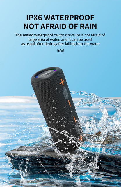 Cyboris springtok  S10 2 in 1 Portable Split Bluetooth speaker Portable subwoofer, 20W High Volume Stereo, IPX6 Waterproof, Smartphone Audio Cyber Black