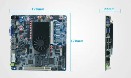 i5-3317u Mini-ITX Motherboard New Core Intel CPU IPC SBC Embedded Ultra-thin Mainboard with 6*COM 2*LAN LPT PS/2 DC-8~36V DDR3