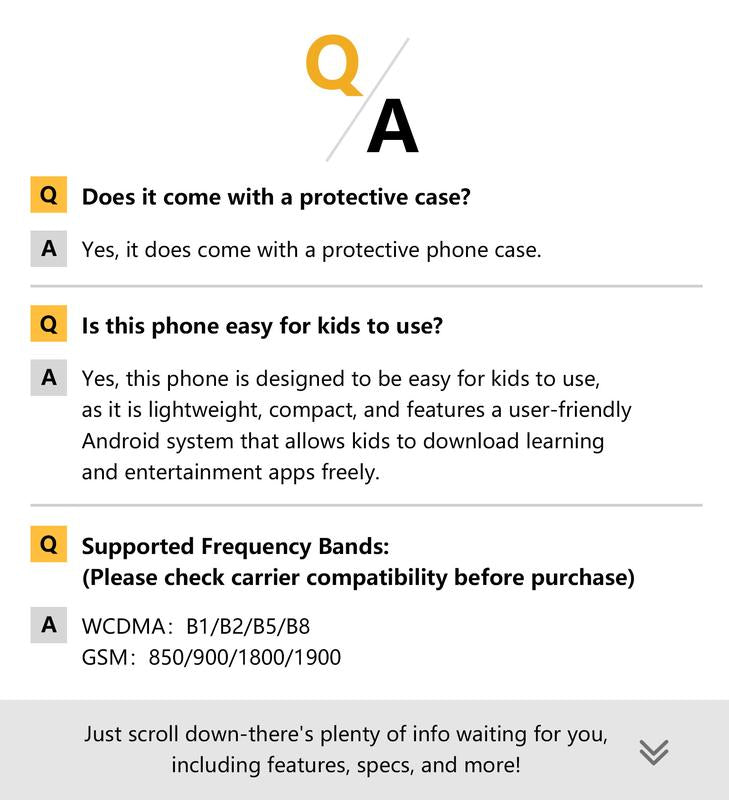 Soyes 3.0" Mini Smartphone with HD Touchscreen Dual Cameras 3MP+5MP GPS Android Lightweight Portable Kids Learning Tool Toy Cellphone Gift - Casing (notes to use 5V/1A adapters only)