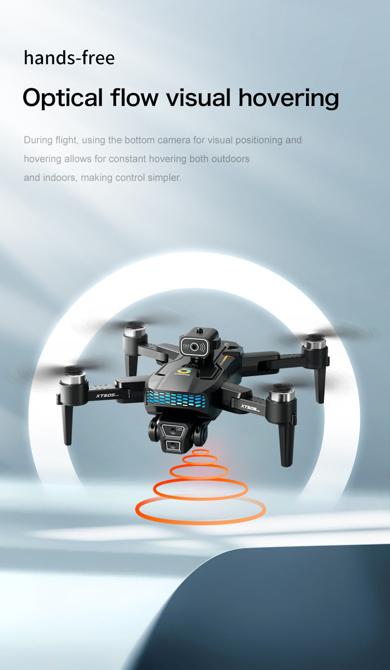 Cross-Border XT505Uav GPS Positioning Brushless Motor HD Dual Camera Aerial Photography Obstacle Avoidance Remote Control Aircraft Drone