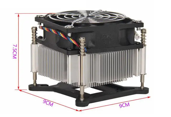 New Original 3Pin Silent + Copper core 90mm HEATSINK Cooler For Intel Core 1155 1150 CPU Radiator Cooling CPU FAN with Silicone