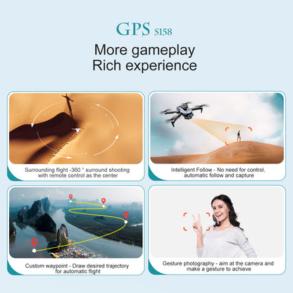 Cross-Border S158Drone remote control with screen brushless motor HD aerial photography GPS Intelligent Positioning Remote Control Drone