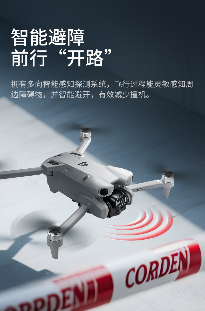 Cross-Border GT50Drone remote control with screen HD aerial photography brushless obstacle avoidance quadcopter toy airplane dron