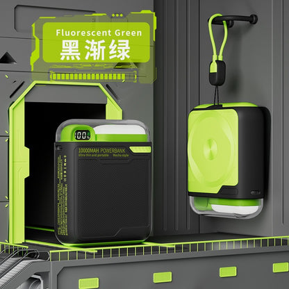 Magnetic Wireless Charger10000mAh Power Bank with Stand PD20W Two-way fast charging cross-border power bank with built-in cable