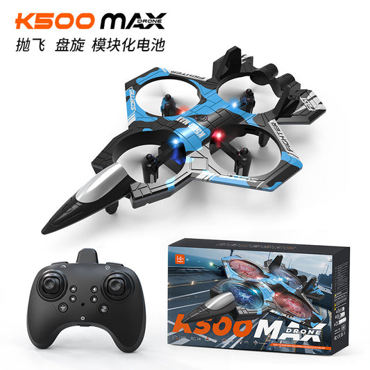 Cross-Border K500Max Fighter Four-Channel Suspension Four-Axis Drone Altitude Hold Roll Stunt Lighting Aircraft Low Price