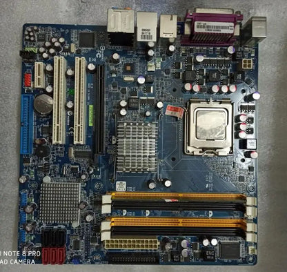 ERX-Q35 100% OK Original IPC motherboard Q35 Micro ATX Mainboard With VGA 2*PCI VGA LPT Slot CPU Industrial Board