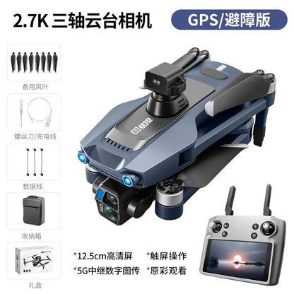 Cross-Border S819Remote Control Screened Drone with Relay Digital Image Transmission and Airdrop Capability2.7K High-Definition Aerial Drone