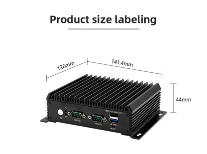 ADSYNCTEK  C2120E-C2 Dual Network 2 Serial Port Fanless Industrial Control Machine Wifi6 Wall-Mounted 8 Generation Mini Industrial Control Host