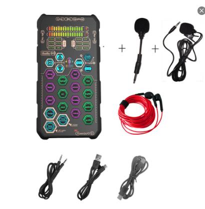 Hosabely SK9 Small Handheld Sound Card Set