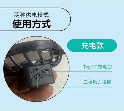 Foreign Trade Hot Item Solar Hat Rechargeable Dual Fan Men's Fishing Fisherman Hat Outdoor Sun Hat Sun Protection Hat