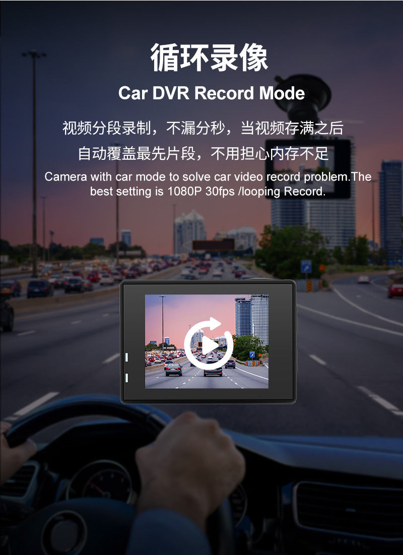 Cross-border new high-definition sports camera waterproof wifi Remote Control Outdoor Aerial Photography Camera Helmet Riding Camera