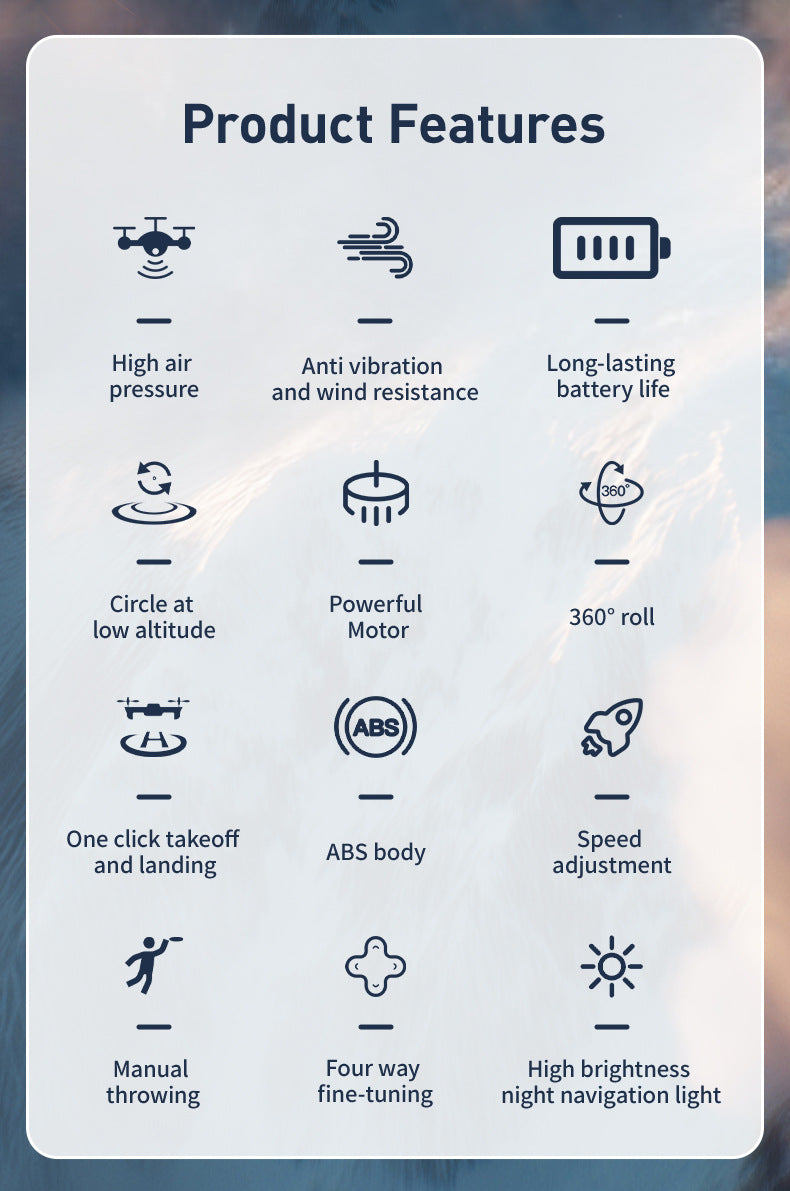 Cross-Border Z100Fighter Four-Channel Suspension Four-Axis Drone Altitude Hold Roll Stunt Gyro Light Aircraft Low Price