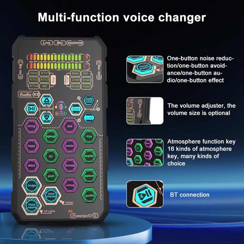Hosabely SK9 Small Handheld Sound Card Set