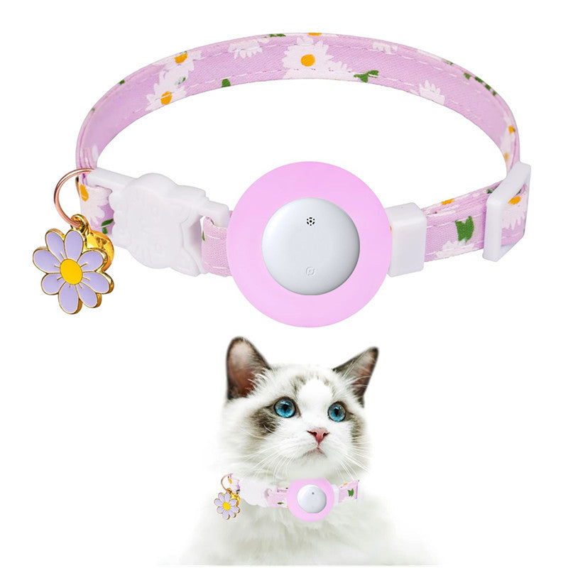 Pet Cat Locator Collar Compatible iOS Waterproof Apple Find My Tracker Android Dual System