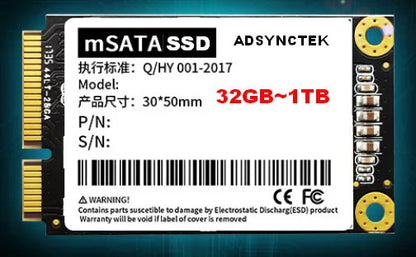 32GB 64GB 120G 128G 256G 512G 1TB 360G SSD New Solid state drive mini-SATA mSATA for Industrial IPC soft route laptop desktop PC