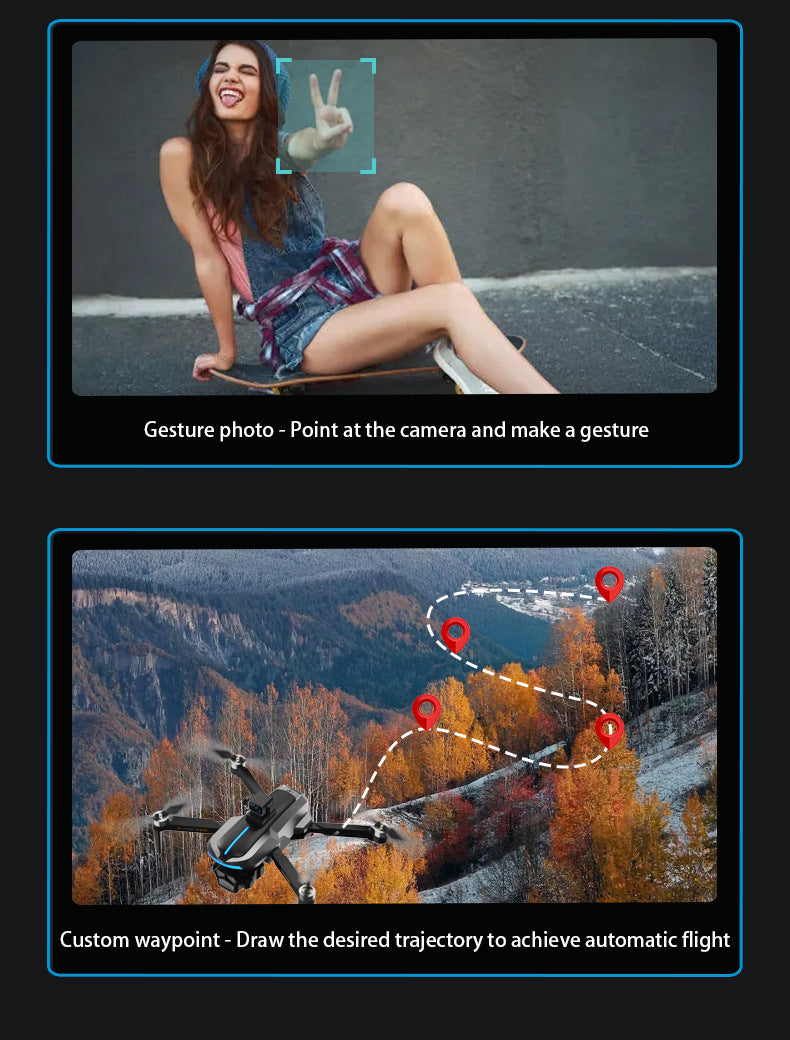 Cross-Border AE8EVO Drone Brushless Motor HD Professional Aerial Photography360Omni-directional Obstacle Avoidance Drone Drone