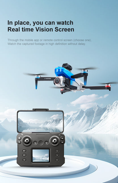 Cross-Border K16Drone remote control with screen brushless long battery life remote aircraft with obstacle avoidance High-Definition Aerial Drone