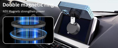 Vacuum Magnetic Phone Holder Stand – Foldable & Retractable Mount with Strong Magnetic Suction, Portable Phone Stand for Car, Mirror, Gym & Multi-Scene Use | Bubble-Free, Spotless Screen Design