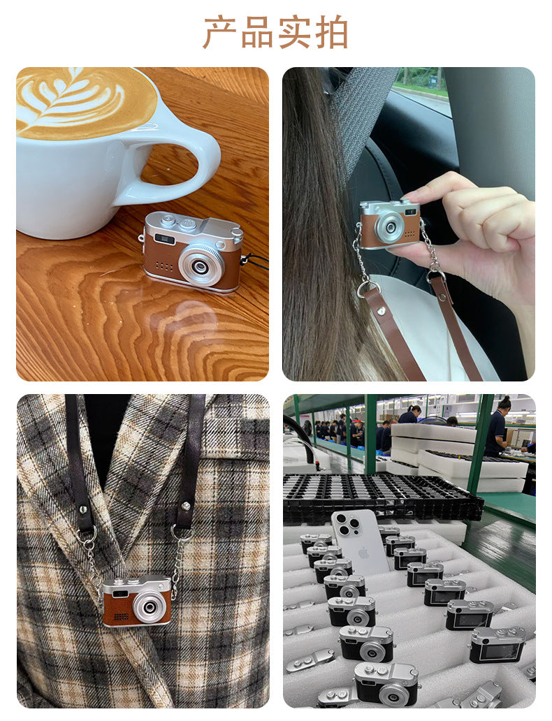 Cross-Border HD Children's Camera with Screen Pocket Photo Video Recorder Portable Children's Retro Mini Camera