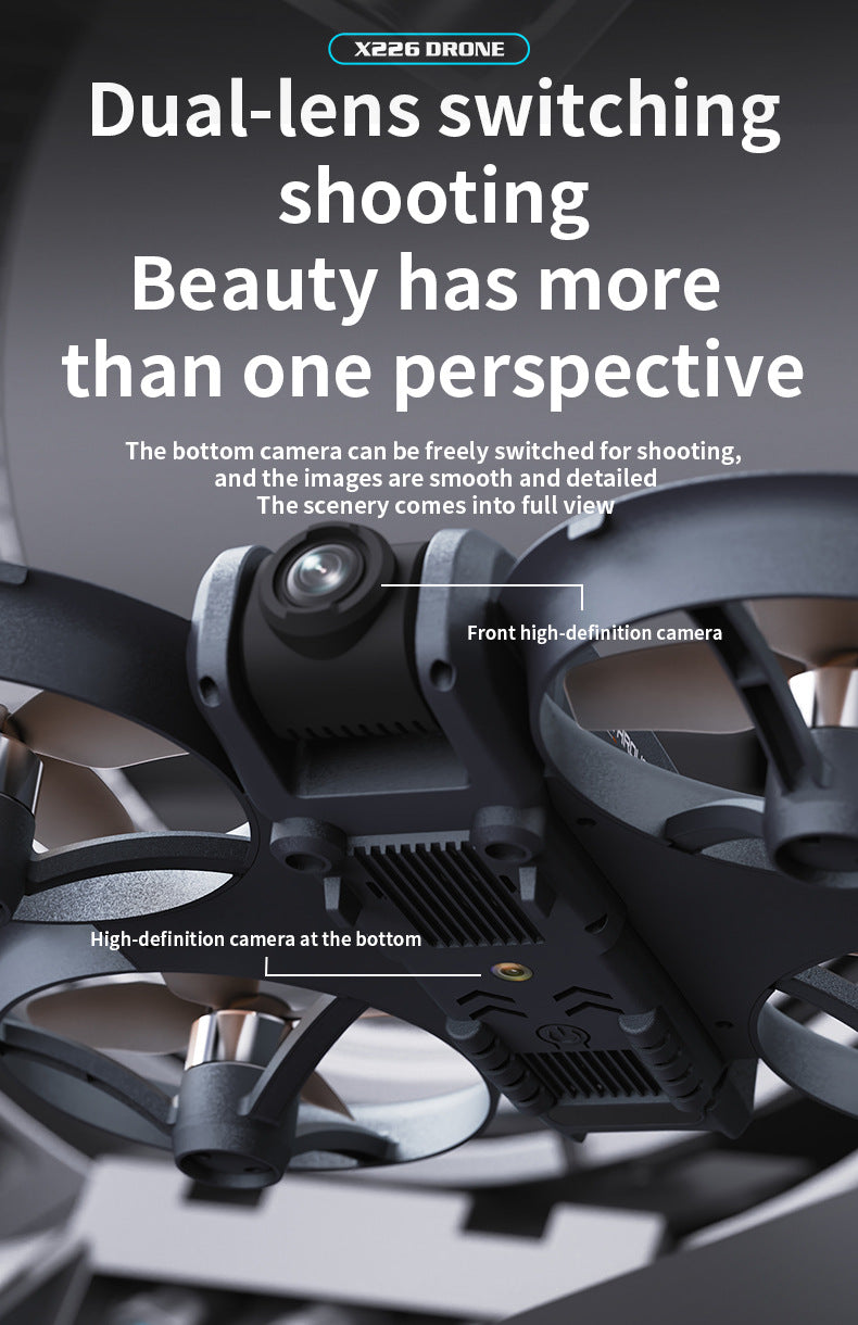 Cross-Border X226Drone flying with screen VR No Need for Phone Drone Aerial Photography HD Professional Optical Flow Brushless