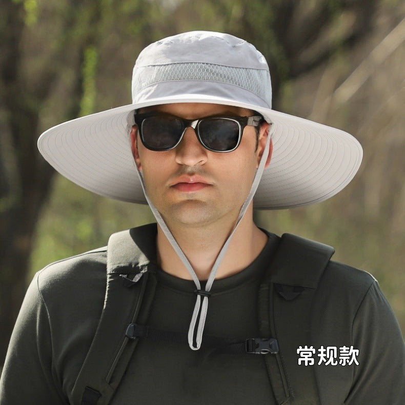 Foreign Trade Hot Item Solar Hat Rechargeable Dual Fan Men's Fishing Fisherman Hat Outdoor Sun Hat Sun Protection Hat