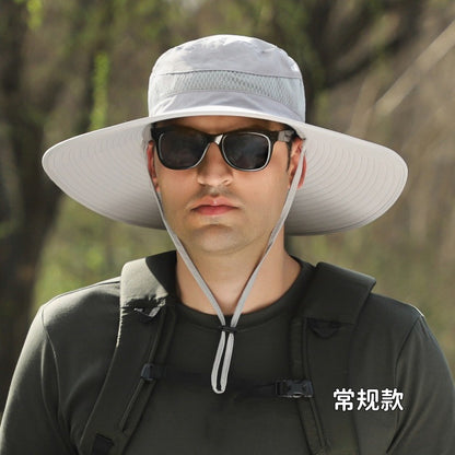 Foreign Trade Hot Item Solar Hat Rechargeable Dual Fan Men's Fishing Fisherman Hat Outdoor Sun Hat Sun Protection Hat