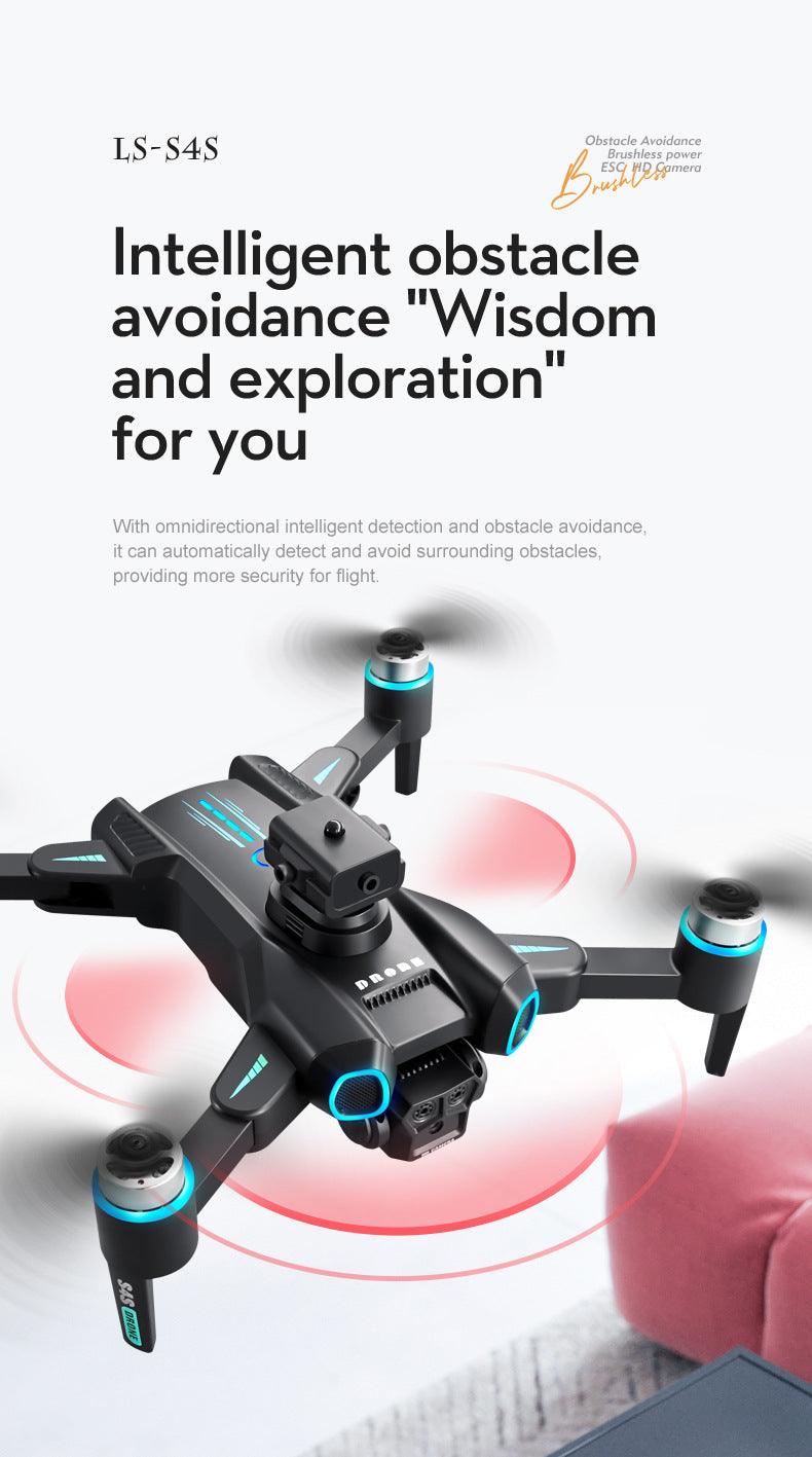 Cross-border Drone Brushless Motor ESC HD Lens Optical Flow Positioning Remote Control Aircraft Obstacle Avoidance Quadcopter