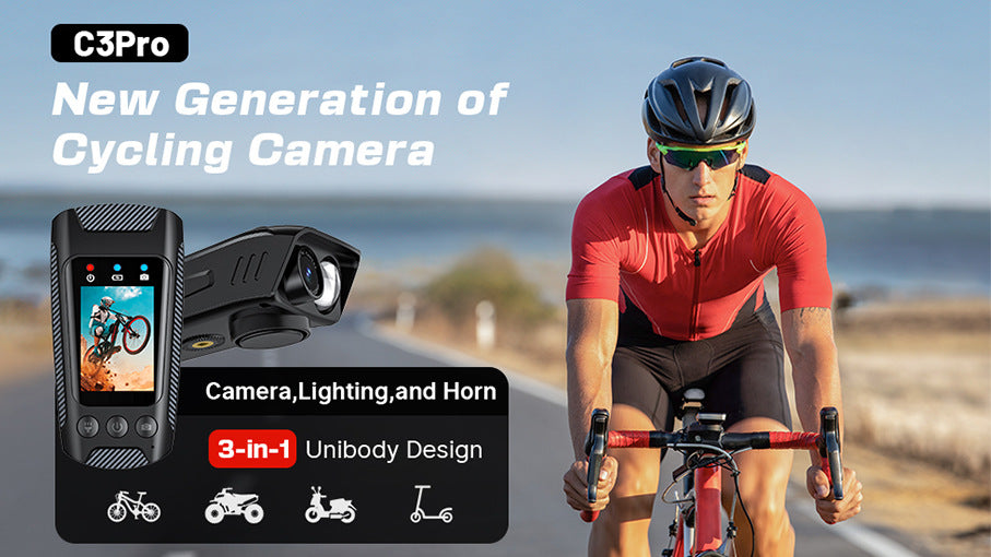 Cross-Border Hot New4K Sports Camera C3Pro Cycling Camera Outdoor Bicycle Cycling Recorder