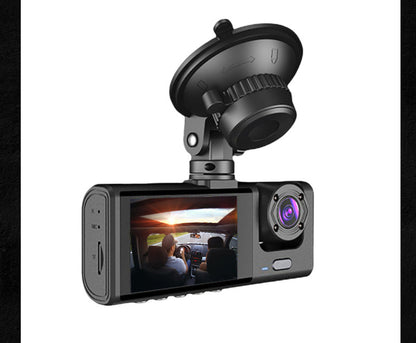 Cross-Border Dual-Lens HD Car Front and Rear Dual Recording Integrated Camera Wide-Angle Night Vision WIFI Driving Recorder