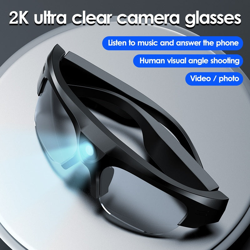 Anti-Blue Light Wireless DV Sports Call Music Listening Cycling Shooting Bluetooth Earphones Audio Smart Glasses