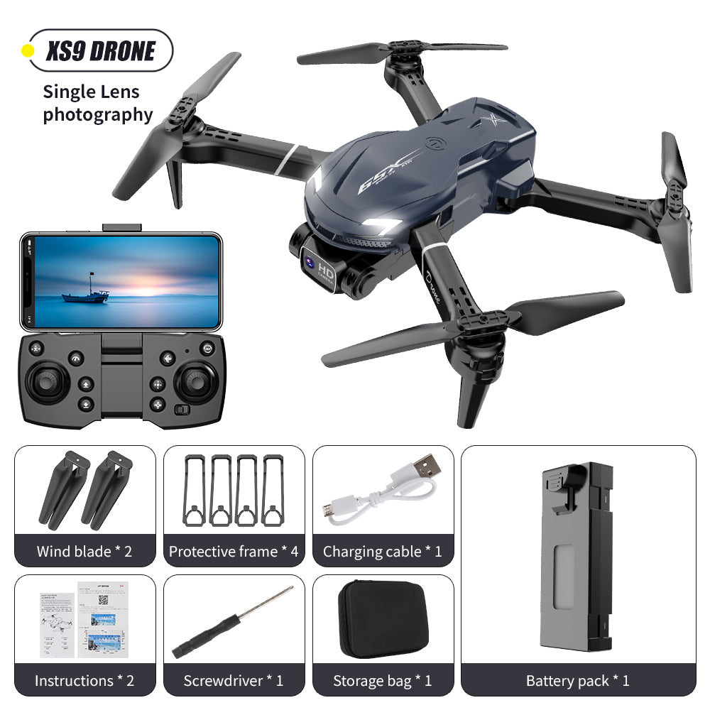 XS9Cross-border Drone4K Dual Camera HD Aerial Photography Foldable Drone with Altitude Hold V88Remote Control Airplane Toy