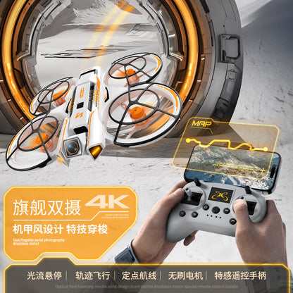 Cross-Border A21Drone Brushless Motor Mecha Style Aircraft Optical Flow Positioning Aerial Photography Full Protection Remote Control Airplane