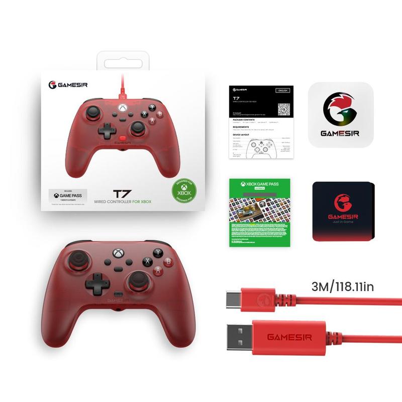 GameSir T7 Wired Controller for Xbox Series X|S Xbox One and Windows 10/11, PC Gaming Gamepad with 3.5mm Audio Jack