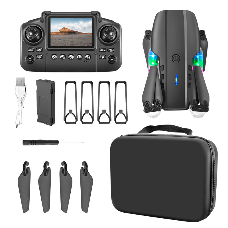 Cross-Border E88/E99D Screen-Controlled Drone with Lights, Foldable Dual Camera, Optical Flow Aerial Photography, Remote-Controlled Aircraft, Quadcopter