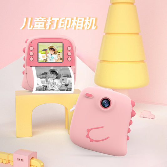 Polaroid Cross-border high-definition photo and video children's camera Student and children's printing camera with silicone case and photo paper