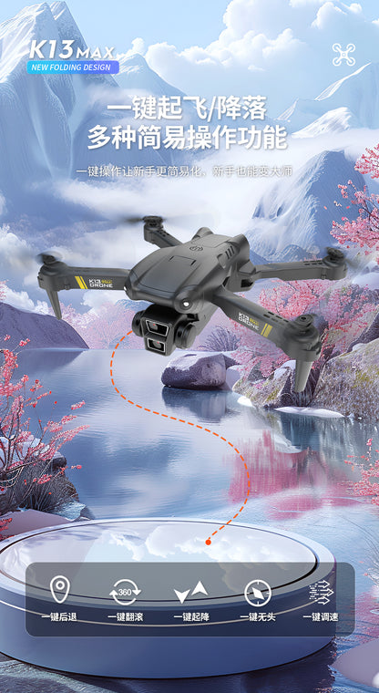Cross-Border K13MAX Foldable Drone HD Dual Camera Aerial Photography Altitude Hold Quadcopter Remote Control Aircraft Drone