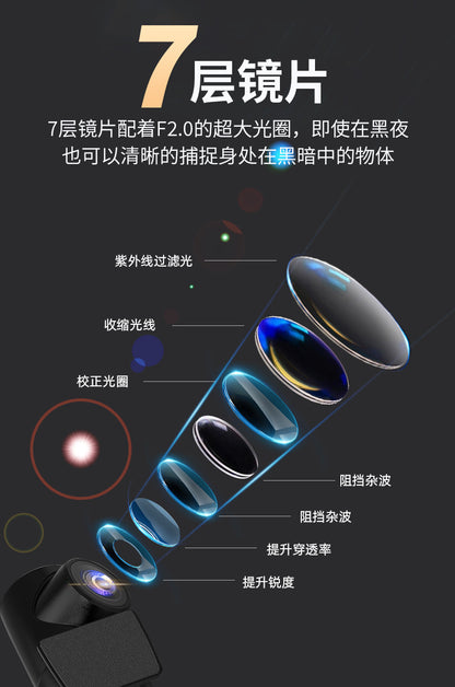 Driving Recorder4K Ultra HD Night Vision2025New wireless car-mounted dual-camera front and rear360Panoramic View