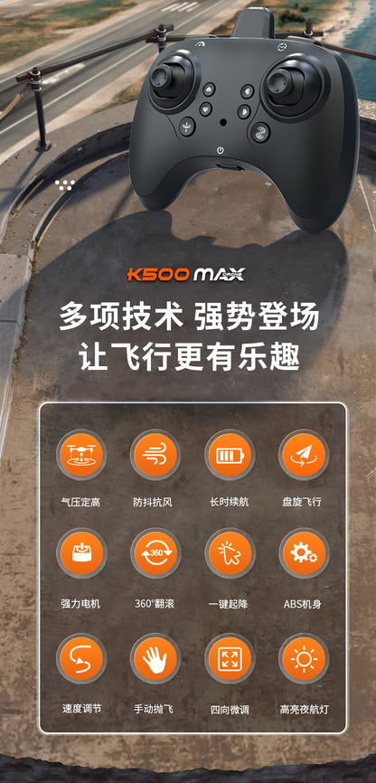 Cross-Border K500Max Fighter Four-Channel Suspension Four-Axis Drone Altitude Hold Roll Stunt Lighting Aircraft Low Price