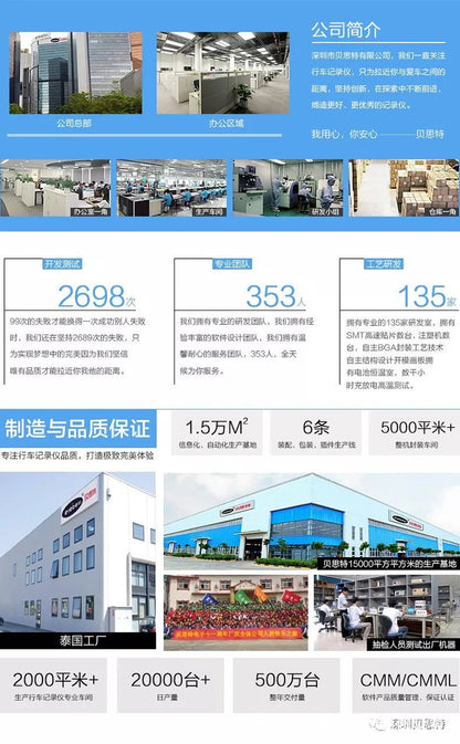 High Definition Car Mount DVR Reversing Image Parking Guard HD Three-Lens Dash Cam Factory Wholesale