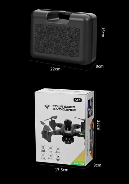 Cross-Border KY605S Drone Three-Camera Aerial Photography Four-Sided Obstacle Avoidance Remote Control Aircraft Optical Flow Positioning Quadcopter