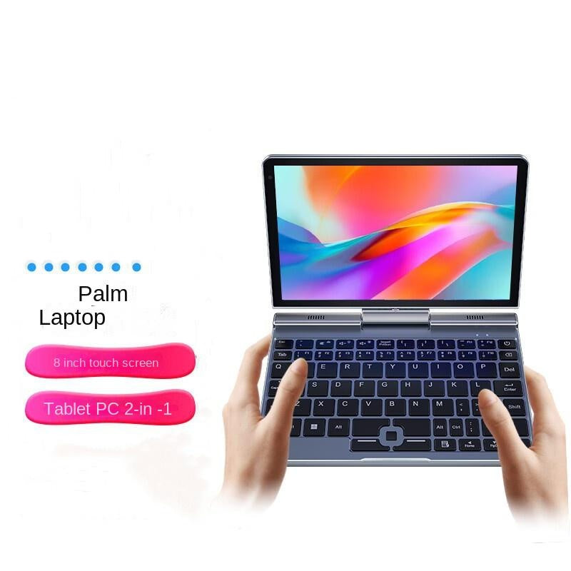 8-Inch Touch Screen 4-in-1 Handheld Laptop Reversible Design Game Entertainment Portable Tablet Office Book