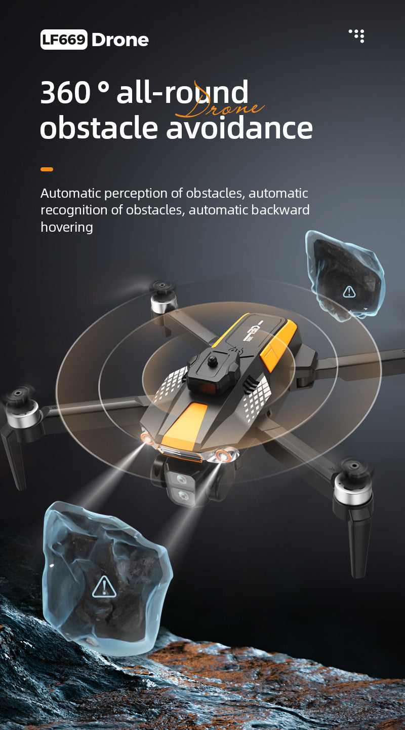 Cross-Border LF669Drone remote control with screen brushless motor HD aerial photography GPS Intelligent Positioning Remote Control Drone