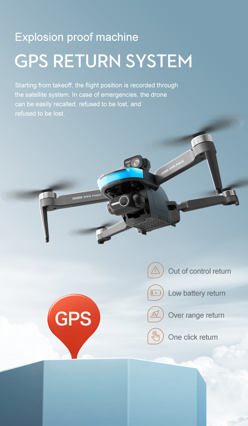Cross-Border S9S Drone Brushless GPS Satellite Positioning4K High-definition Aerial Photography Two-axis Electric Servo Quadcopter