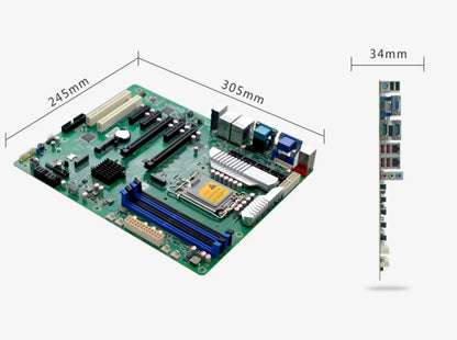 W680 Motherboard 12th/13th Core i3/i5/i7/i9 LGA1700 Desktop Server CPU IPC ATX Industrial Mainboard ECC with 6*COM 2*LAN Raid