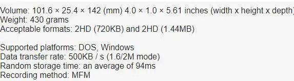 Used Original 3.5 inch IPC Industrial Floppy 34P interface FDD Disk drive supports 720KB 1.44MB Disk for CNC