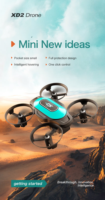 Cross-Border XD2Mini Drone, Shockproof and Impact Resistant2.4G Four-Axis Aircraft360°Rotating and Rolling Remote Control Toy