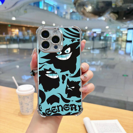 Glossy Suitable for iPhone 17 Pro Max Phone Case 16P 15 12 14 13 11 Four-Corner Shockproof Electroplated Cross-Border Soft