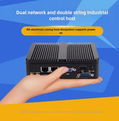 J1900 J1800 N2830 N2920 Embedded Fanless Mini PC Fanless 2LAN Gigabit NICs MINI Computer PfSense Server Firewall with 2xCOM